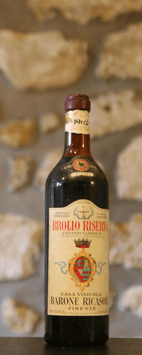 Vin rouge, Brolio Riserva, Barone Ricasou 1962