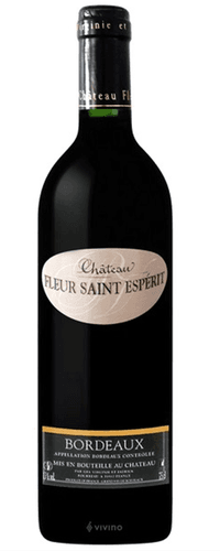 Vin rouge, Chateau Fleur Saint Esperit 2019