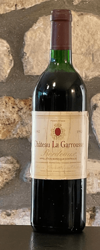 Vin rouge, Bordeaux, Château la Garousse 1992