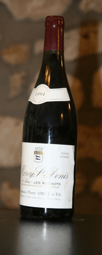 Vin rouge, Morey St Denis 1er cru, Domaine Amiot, Les Ruchots 1994