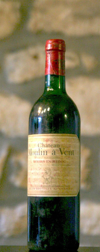 Vin rouge, Château Moulin a Vent 1988