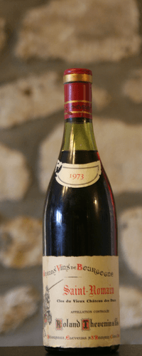Vin rouge, St Romain, Domaine Clos du Vieux Château des Ducs 1973