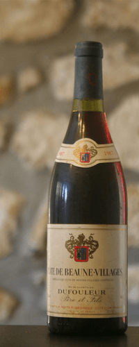 Vin rouge, Cote de Beaune Village, Domaine Dufouleur 1987