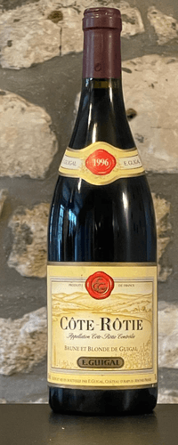 Vin rouge, Cote Rotie, Domaine Guigal, brune et blonde 1996