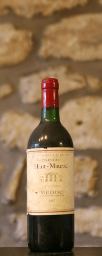 Vin rouge, Chateau Haut Maurac 1987
