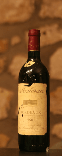 Vin rouge, Bordeaux, Château Malesan 1990
