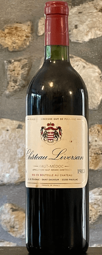 Vin rouge, Haut Medoc, Château Liversan 1983