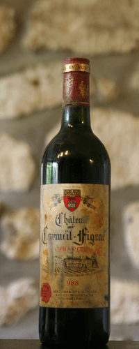 Vin rouge, Château Cormeil Figeac 1988