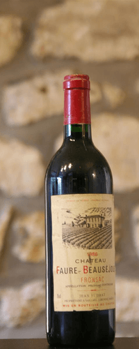 Vin rouge, Château Faure Beausejour 1986