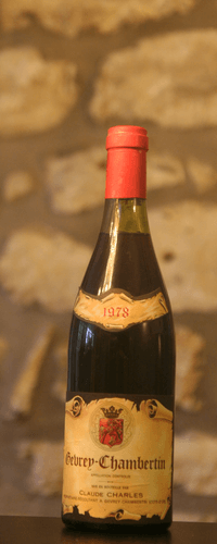 Vin rouge, Domaine Claude Charles 1978