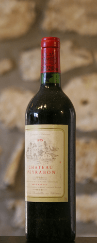 Vin rouge, Château Peyrabon 1975