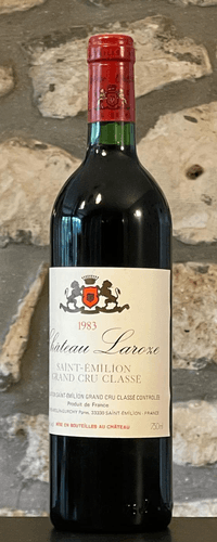 Vin rouge, St Emilion Grand Cru, Château Laroze 1983