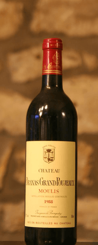 Vin rouge, Château Branas Grand Poujeaux 1988