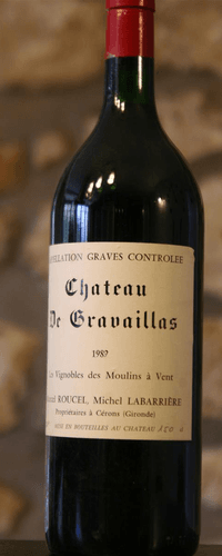 Vin rouge, Château de Gravaillas, magnum 1989
