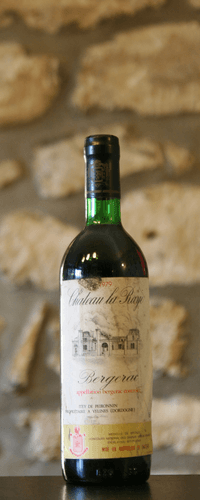 Vin rouge, Bergerac,rouge,Château La Raye 1979
