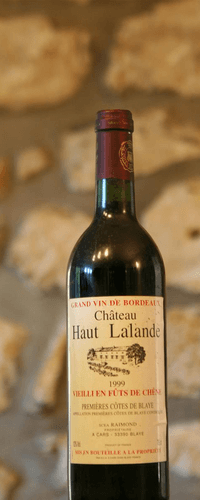Vin rouge, Cote de Blaye, Château Haut Lalande 1999