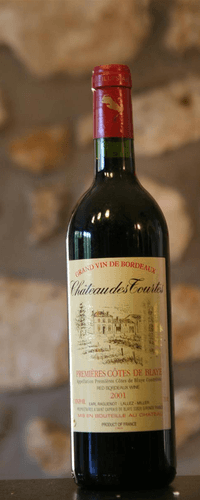 Vin rouge, Premieres Cotes de Blaye, Château des Tourtes 2001