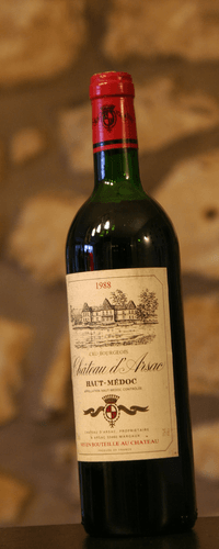 Vin rouge, Château d'Arsac 1988