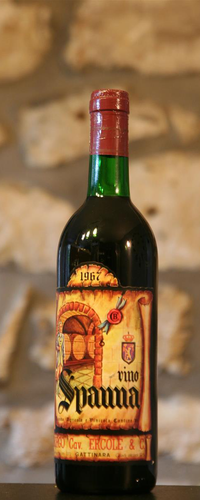 Vin rouge, Gattinara, Vino Spanna Borgo Cavalier 1967
