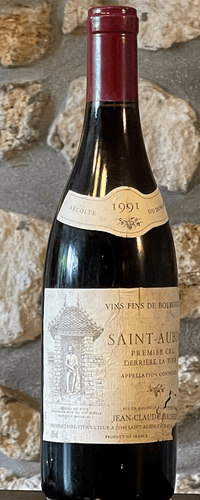 Vin rouge, Saint Aubin 1er Cru, Domaine Bachelet, cuvee derrière la Tour 1991