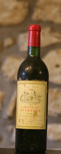 Vin rouge, Château Peyrabon 1970
