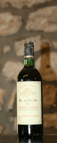 Vin rouge, Roc du Bel Air 1981