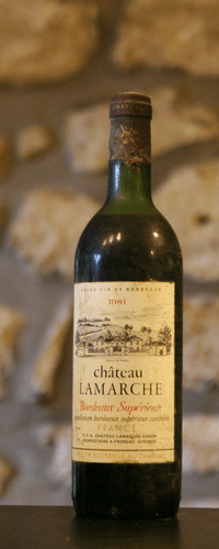 Vin rouge, Château Lamarche 1981