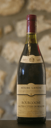Vin rouge, Hautes Cotes de Beaune,rouge,Domaine Honoré Lavigne 1987