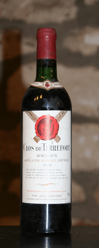 Vin rouge, Clos de Terrefort 1978