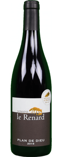 Vin rouge, Plan de Dieu, Domaine Le Renard, 2017