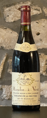 Vin rouge, Moulin a Vent, Domaine de la Bruyere 1993