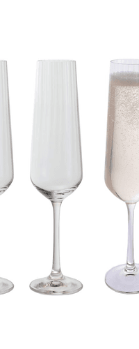 Cheers! Optic Champagne Flute, Set of 4