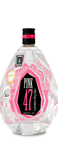 Pink 47 Diamond Crystal Clear London Dry Gin 70 cl.