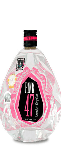 Pink 47 Diamond Crystal Clear London Dry Gin 70 cl.