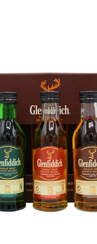 Glenfiddich - Miniature Gift Pack 3 x 5cl Whisky