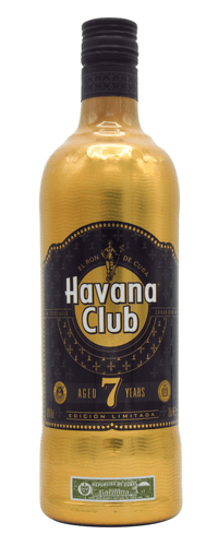 Havana Club - Edicion Limitada Ltd Edition Gold Bottle 7 year old Rum
