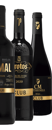 Viña Pomal Club Reserva 2020, Protos Club Crianza 2020 y CM Matarromera Club 2018