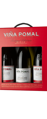 Estuche Viña Pomal Reserva y Viña Pomal Blanco FB (2+1)