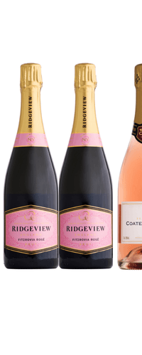 English Sparkling Rosé Wine Case with FREE Shipping
