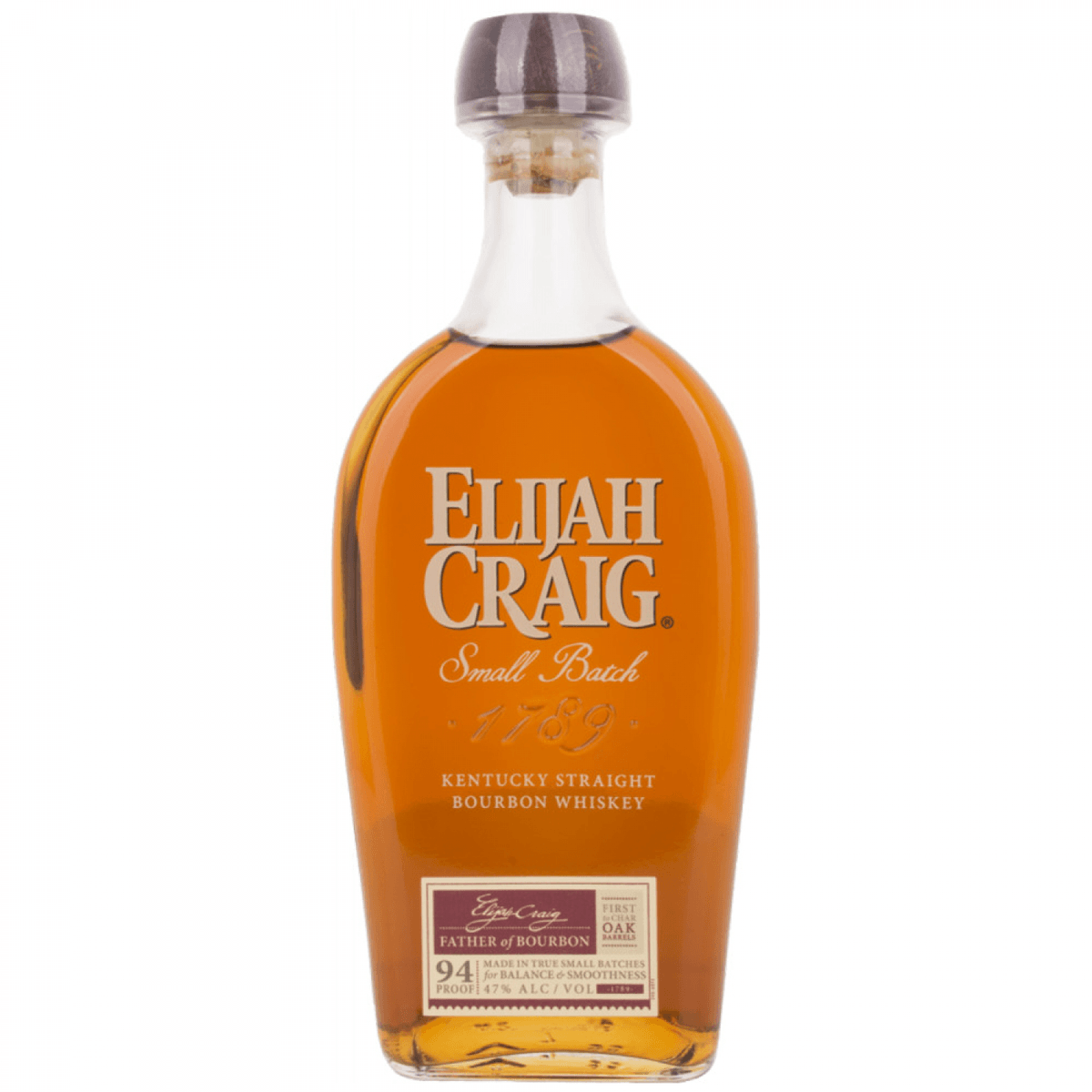 Elijah Craig Small Batch Kentucky Straight Bourbon Whiskey 1789 47