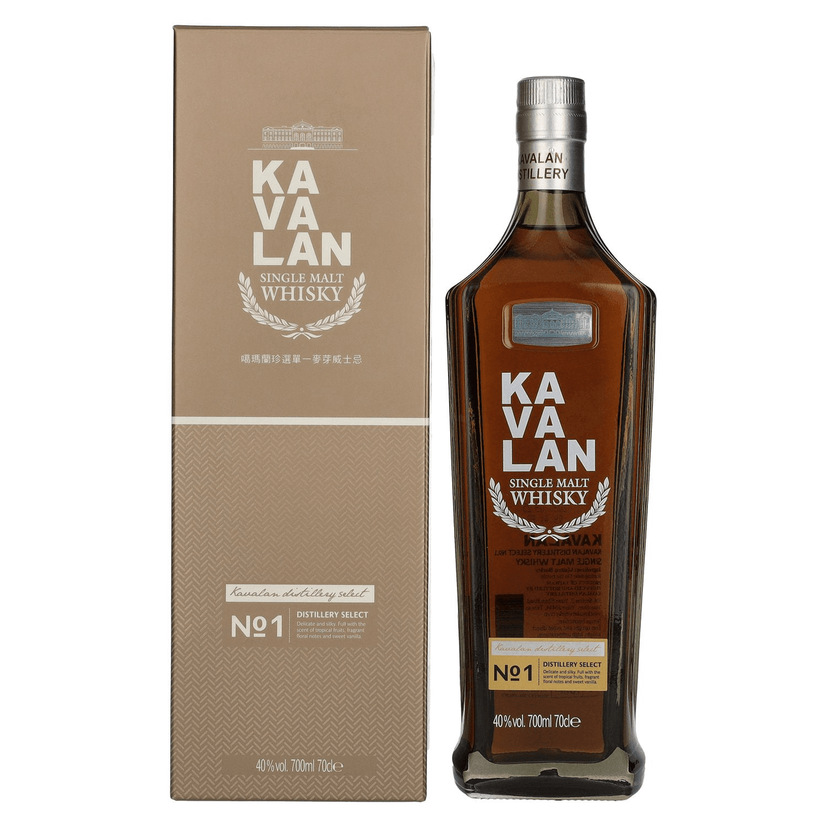 Kavalan Distillery Select Single Malt Whisky No. 1 40% Vol. 0,7L