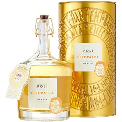 Grappa Oro In 40% Cleopatra Winebuyers Moscato Tinbox 0,7L Vol. Poli |