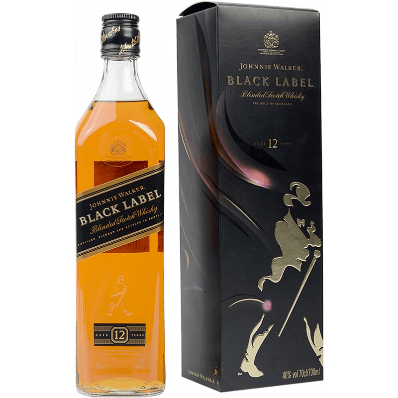 | Johnnie Years In Scotch Blended Giftbox Whisky 12 40% Winebuyers Label 0,7L Vol. Walker Old Black