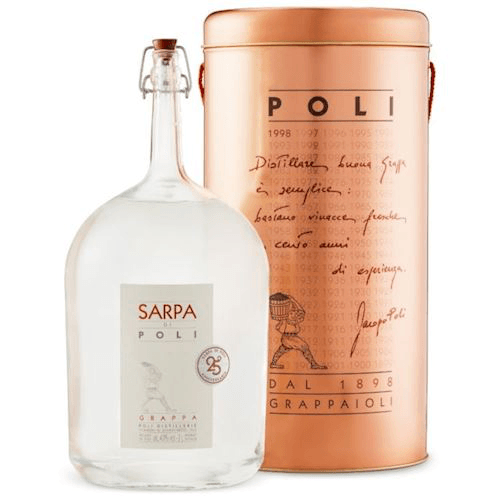 Poli Grappa Sarpa | 40% In Winebuyers Giftbox 3L Di Vol. Poli