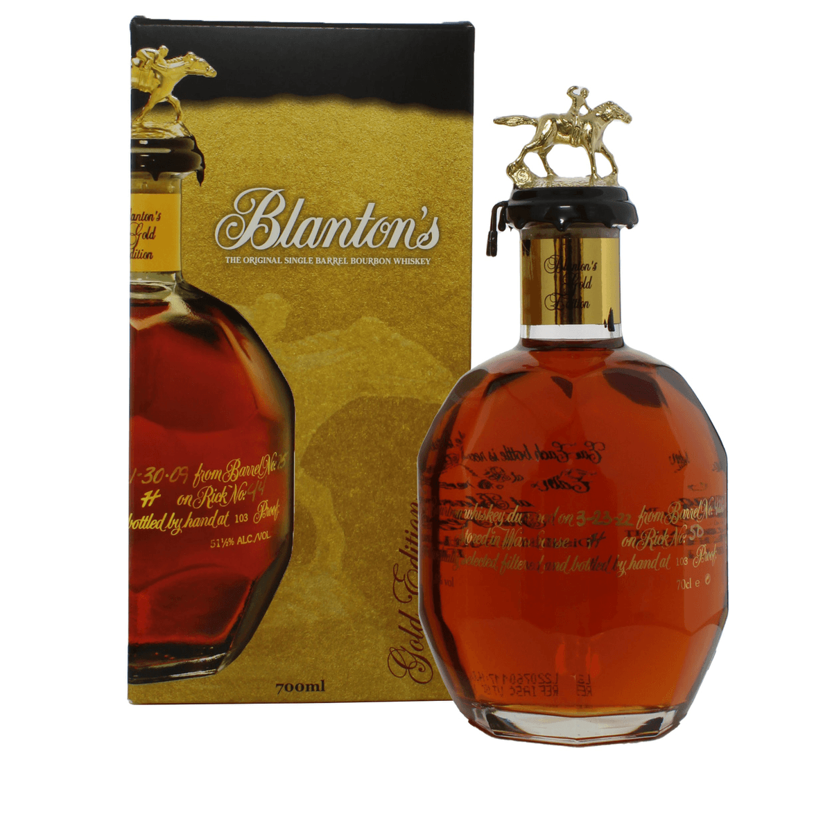 Blanton\'s Gold The | Single 51,5% Bourbon Original In Vol. Edition 0,7L Whiskey Giftbox Barrel Winebuyers