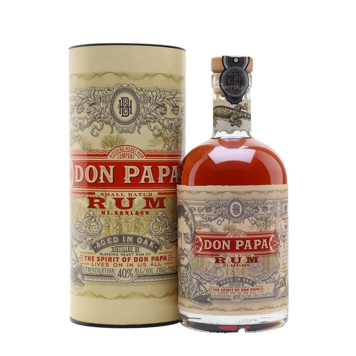 Don Papa Rum 10 year old - Small Batch from the Philippines - 43% -  Bleeding Heart Rum Company