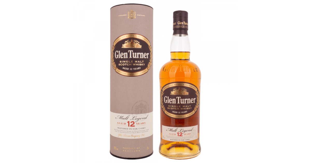 Glen Turner 12 Years Old Malt Legend Single Malt Scotch Whisky Gb