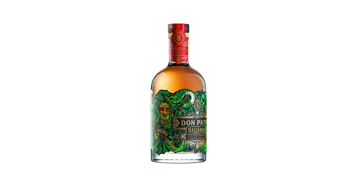 Don Papa MASSKARA Rum 40% Vol. 0,7l in Giftbox with Shaker @Malva