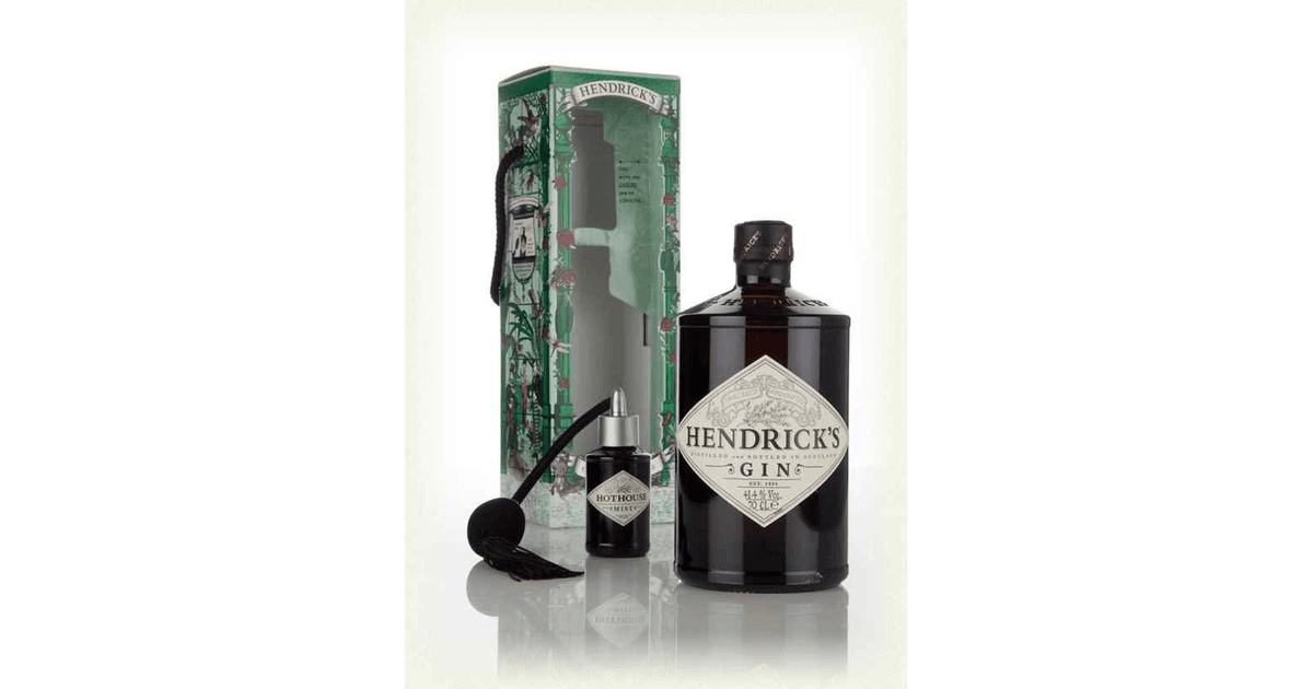 Giftbox 44% | 1L Hothouse Hendrick\'s Gin Vol. In Winebuyers Cucumber With Atomizer