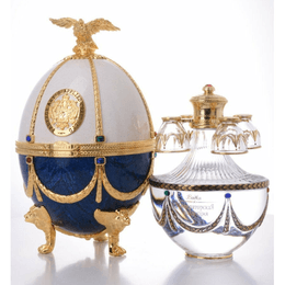 Imperial Collection Vodka Faberge Egg Pearl And Sapphire 40% Vol